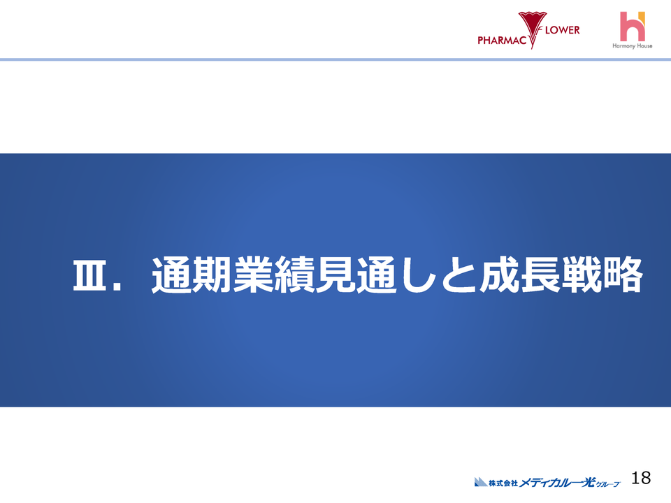 Ⅲ.通期業績見通しと成長戦略